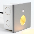 Emithor 70434 - LED svetiljka za stepenište sa senzorom OLIVE LED/1W/230V 4000K siva