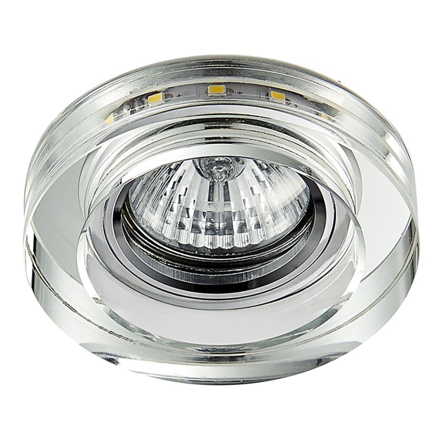 Emithor 71104 - LED ugradno svetlo ELEGANT DVOJNO SVETLO GU10/50W + LED/3W traka