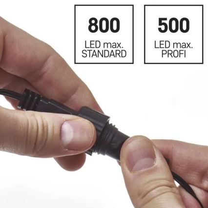 Izvor napajanja za povezive božićne lampice 230V IP44 + Daljinski upravljač