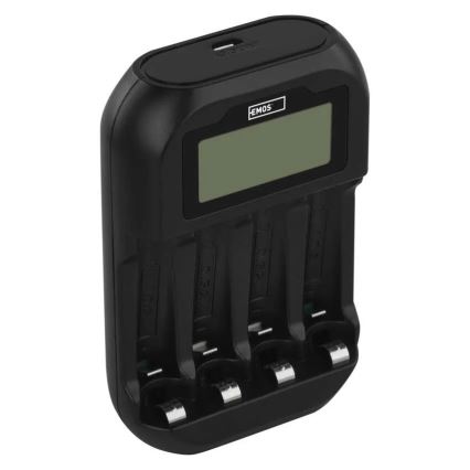 Punjač za baterije sa LCD ekranom 4xAA/AAA 5V