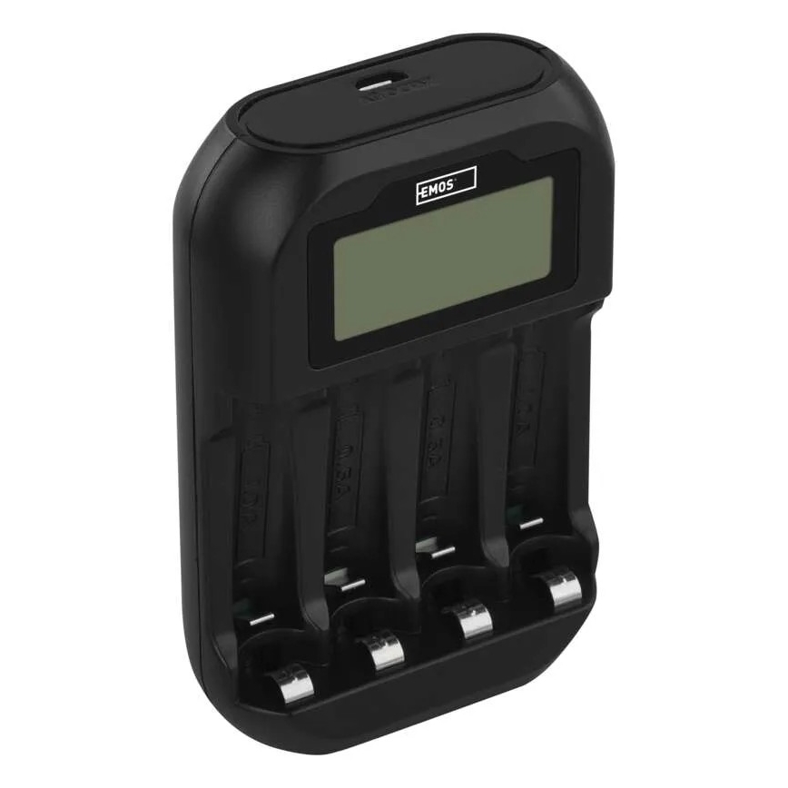 Punjač za baterije sa LCD ekranom 4xAA/AAA 5V