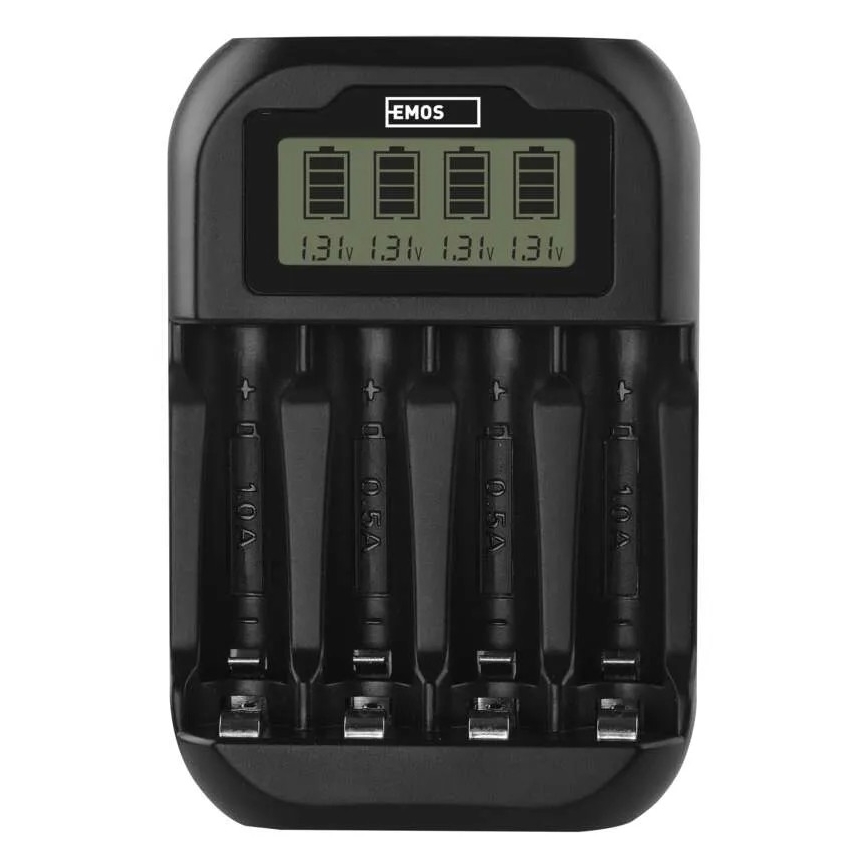 Punjač za baterije sa LCD ekranom 4xAA/AAA 5V