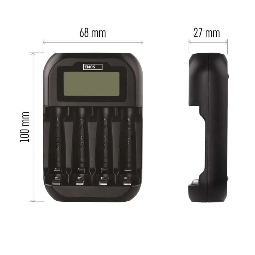 Punjač za baterije sa LCD ekranom 4xAA/AAA 5V