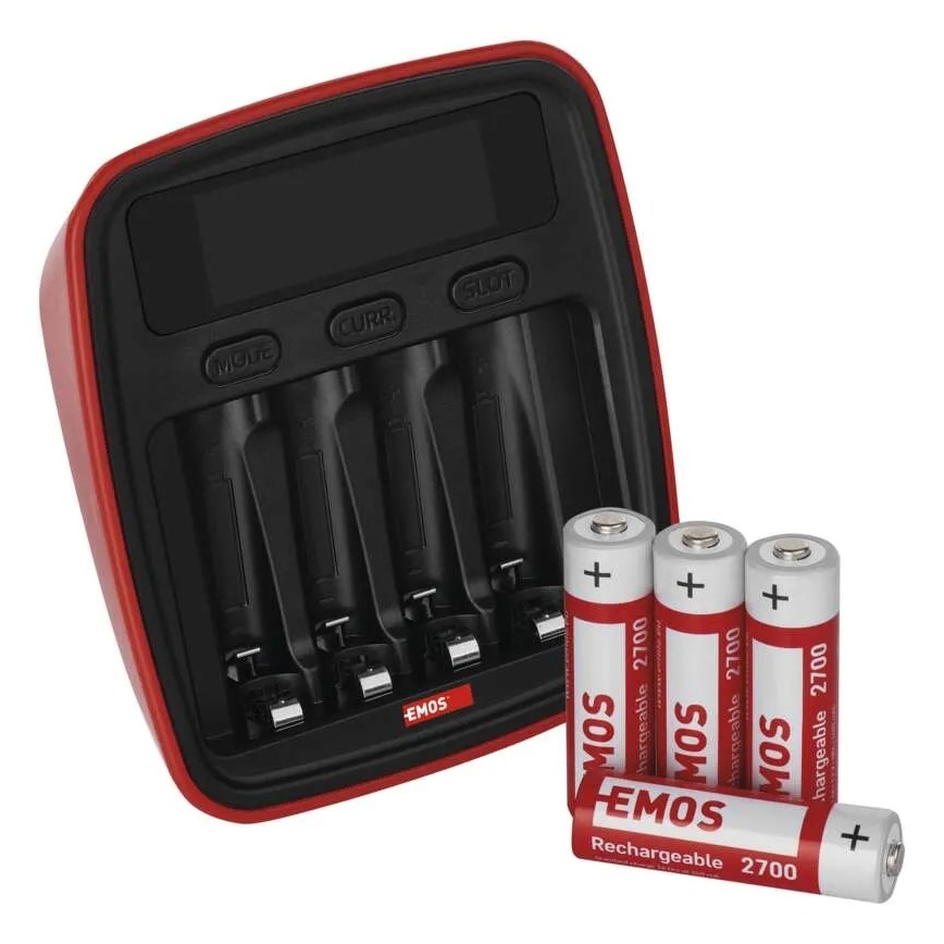 Punjač za baterije sa LCD ekranom 4xAA/AAA 5V