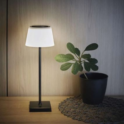 LED Prigušiva punjiva lampa KATIE LED/4W/10V 1800mAh IP44 CRI 90 crno