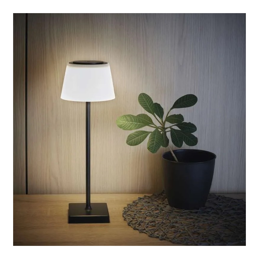 LED Prigušiva punjiva lampa KATIE LED/4W/10V 1800mAh IP44 CRI 90 crno