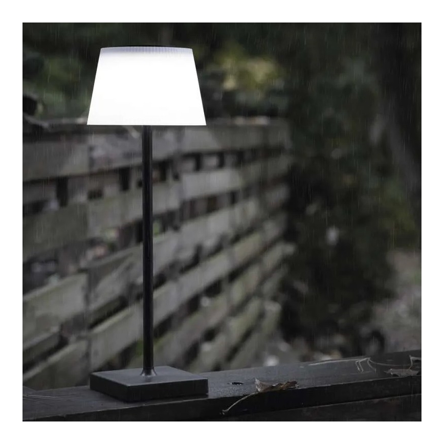 LED Prigušiva punjiva lampa KATIE LED/4W/10V 1800mAh IP44 CRI 90 crno