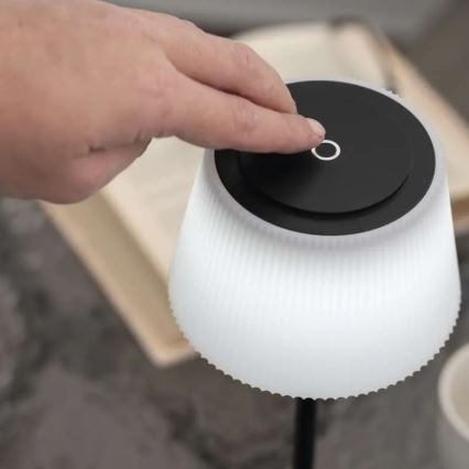LED Prigušiva punjiva lampa KATIE LED/4W/10V 1800mAh IP44 CRI 90 crno