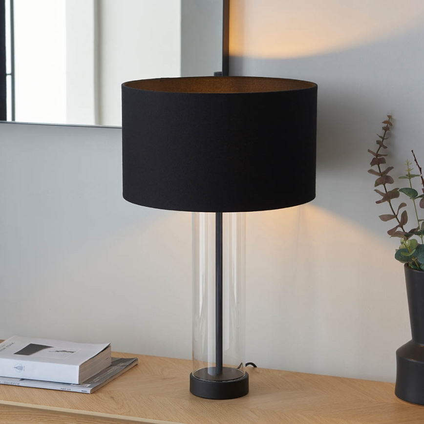 Endon 100440 - Prigušiva stona lampa LESSINA 1xE27/10W/230V crna