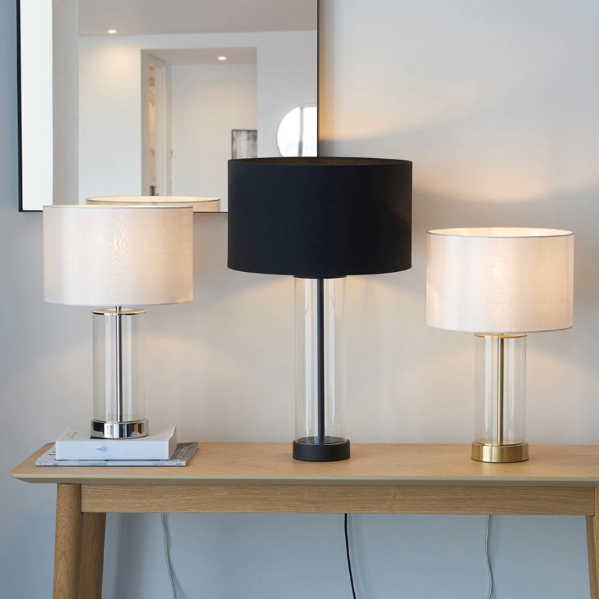 Endon 100440 - Prigušiva stona lampa LESSINA 1xE27/10W/230V crna