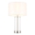 Endon 102674 - Stona lampa LESSINA 1xE27/10W/230V, prigušiva, sjajni hrom/bela