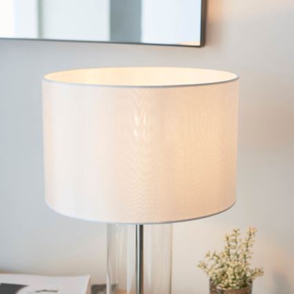 Endon 102674 - Stona lampa LESSINA 1xE27/10W/230V, prigušiva, sjajni hrom/bela