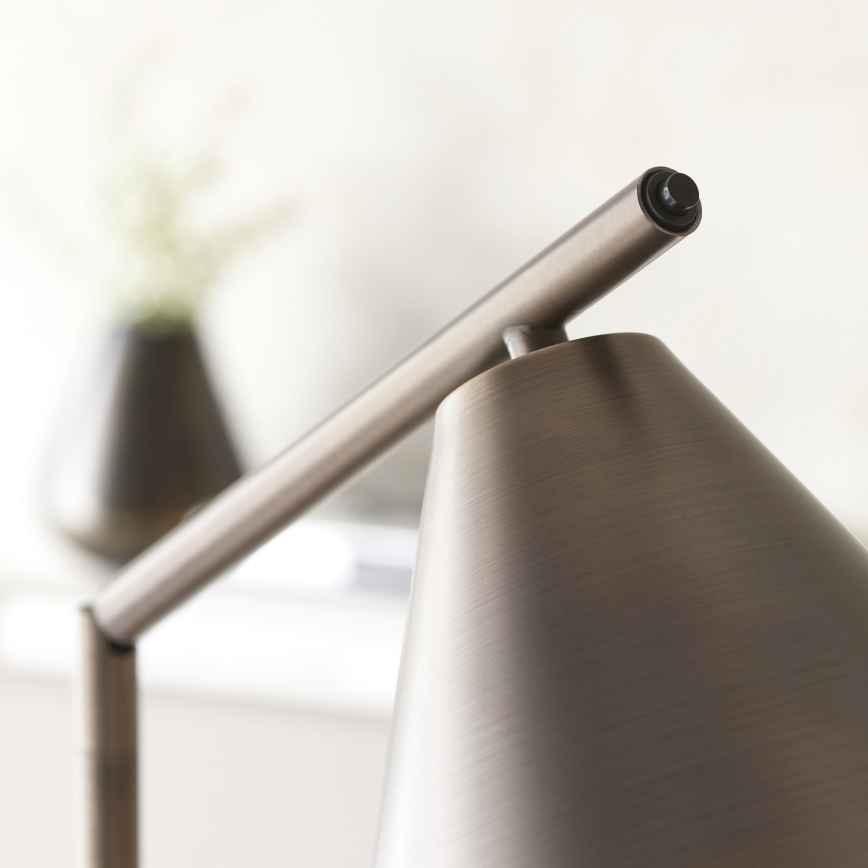 Endon 102895 - Podna lampa CAPE 1xE27/10W/230V bronzana