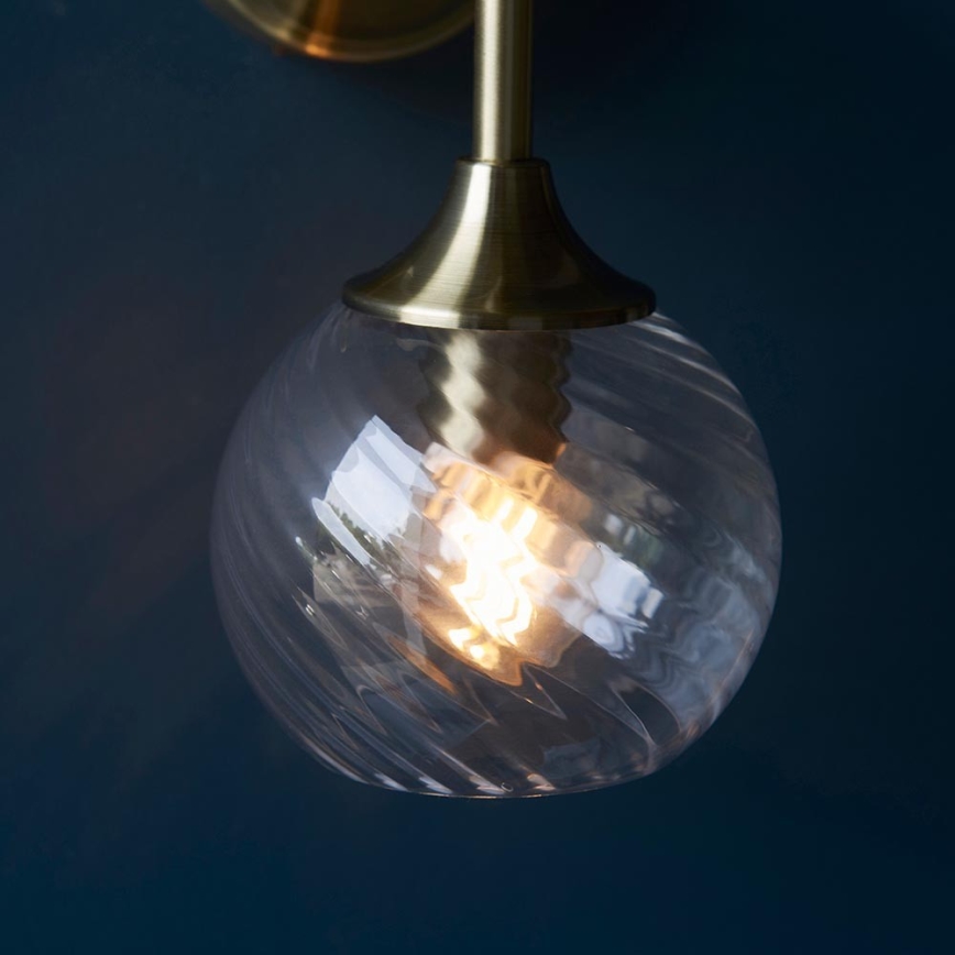 Endon 103173 - Zidna lampa ALLEGRA 1xE14/7W/230V mesing/prozirna