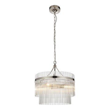 Endon 104113 - Luster na lancu MARIETTA 3xE14/7W/230V sjajni hrom/prozirno