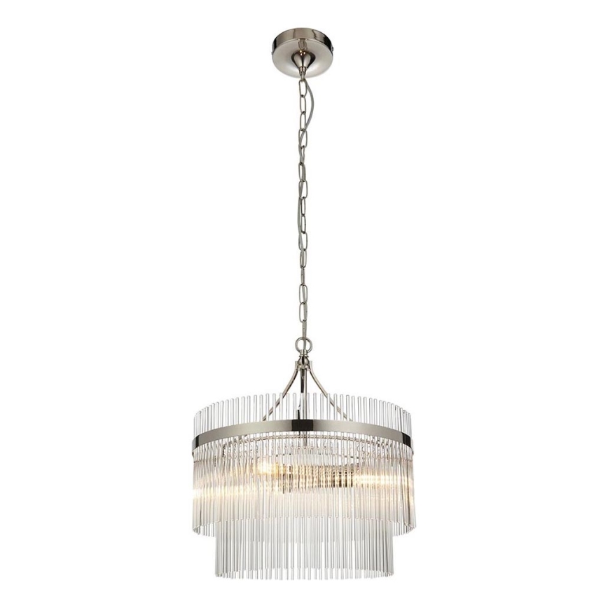 Endon 104113 - Luster na lancu MARIETTA 3xE14/7W/230V sjajni hrom/prozirno