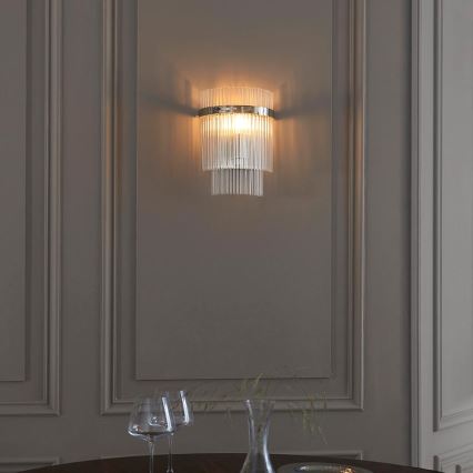 Endon 104114 - Zidna lampa MARIETTA 1xE14/6W/230V sjajni krom/prozirna