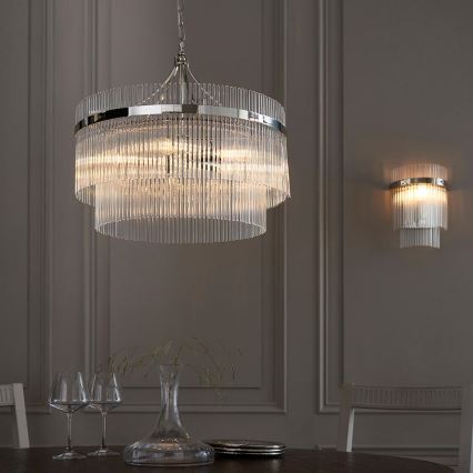 Endon 104114 - Zidna lampa MARIETTA 1xE14/6W/230V sjajni krom/prozirna