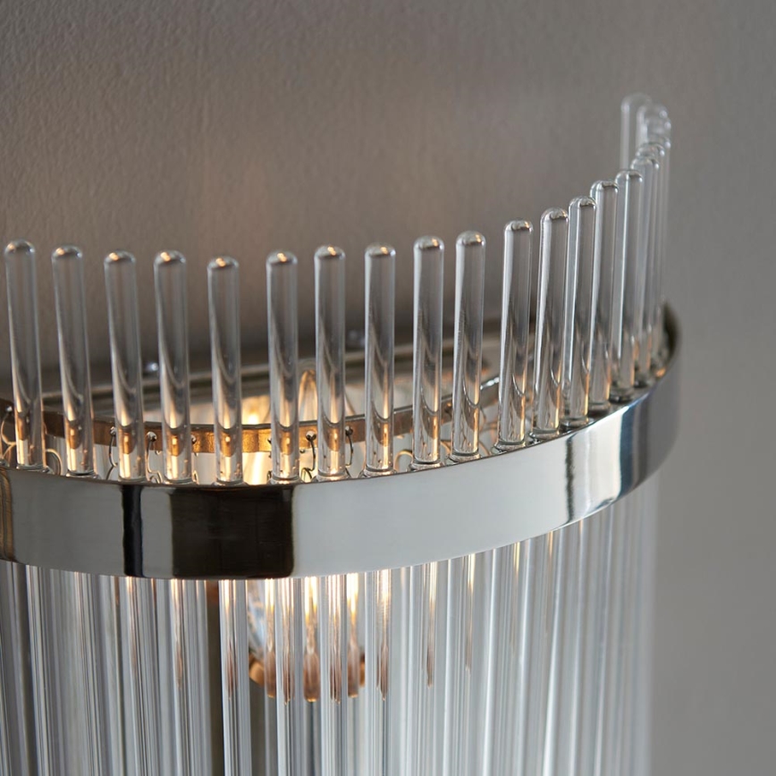 Endon 104114 - Zidna lampa MARIETTA 1xE14/6W/230V sjajni krom/prozirna