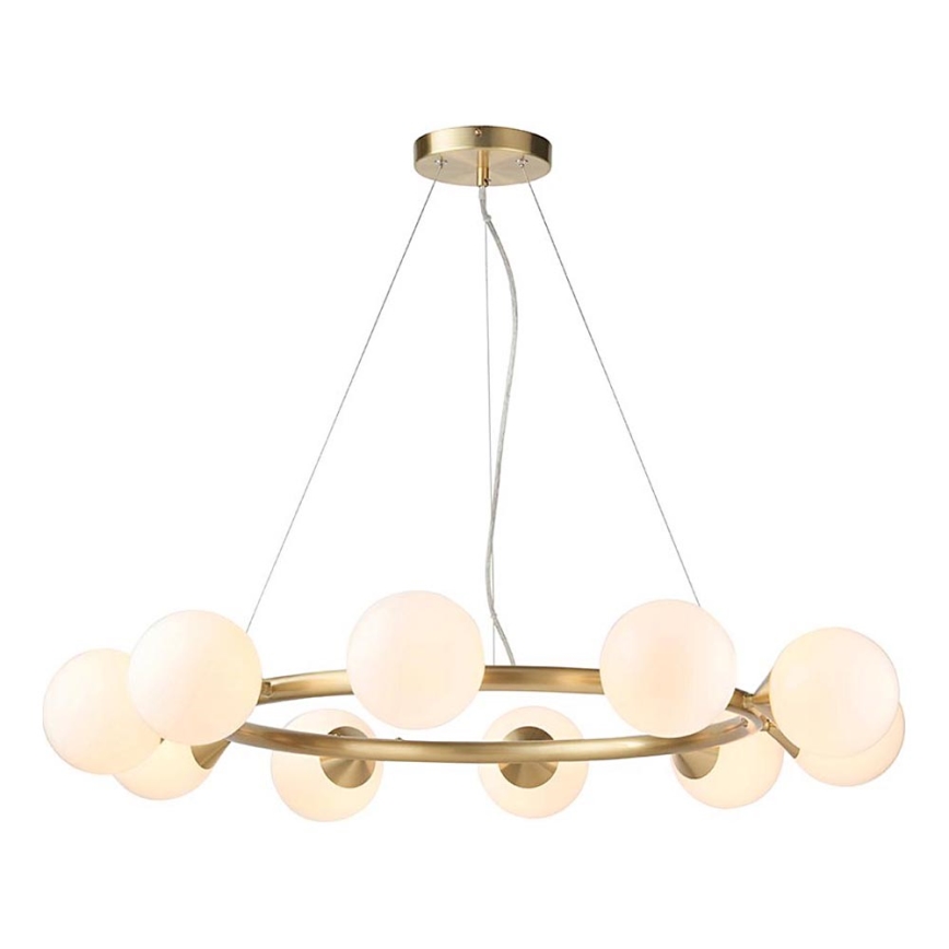 Endon 106008 - Luster na sajli OTIS 10xG9/3W/230V zlatni