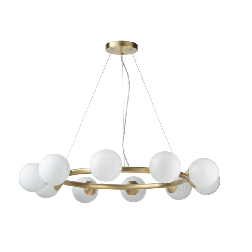 Endon 106008 - Luster na sajli OTIS 10xG9/3W/230V zlatni