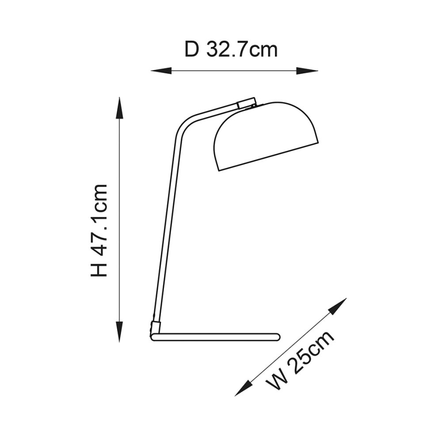 Endon 106336 - Stona lampa BRAIR 1xE14/7W/230V crna