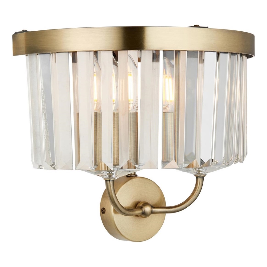 Endon 106450 - Zidna lampa CHESTERFIELD 2xE14/6W/230V mesing