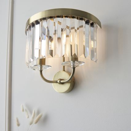 Endon 106450 - Zidna lampa CHESTERFIELD 2xE14/6W/230V mesing
