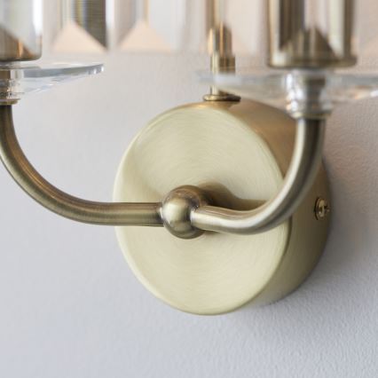 Endon 106450 - Zidna lampa CHESTERFIELD 2xE14/6W/230V mesing