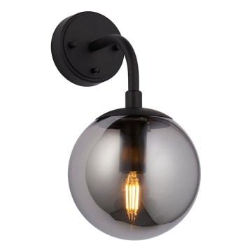 Endon 106664 - Zidna svetiljka ONTARIO 1xE14/7W/230V crna/zadimljena