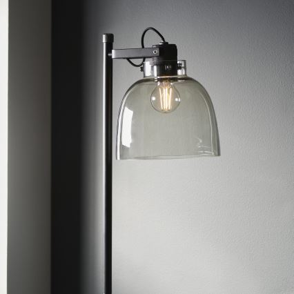Endon 107013 - Stojeća lampa URBAN 1xE27/10W/230V crna/zadimljena