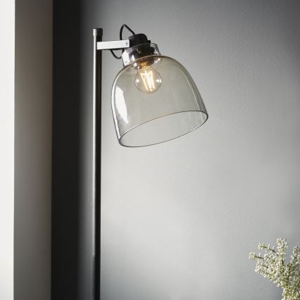 Endon 107013 - Stojeća lampa URBAN 1xE27/10W/230V crna/zadimljena