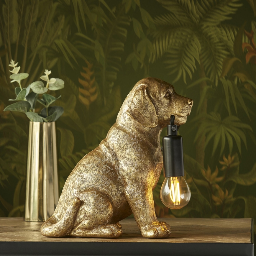 Endon 107364 - Stona lampa PUPPY 1xE14/7W/230V zlatna