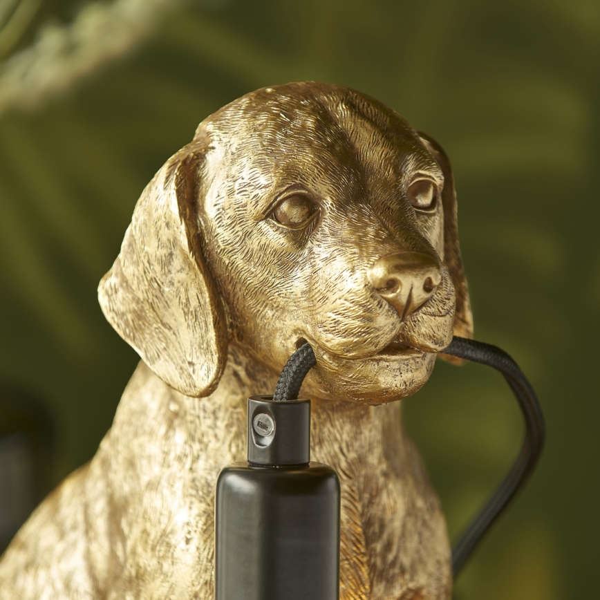 Endon 107364 - Stona lampa PUPPY 1xE14/7W/230V zlatna