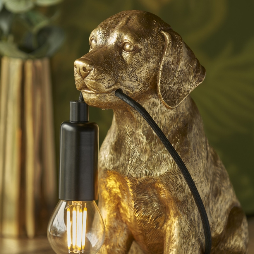 Endon 107364 - Stona lampa PUPPY 1xE14/7W/230V zlatna