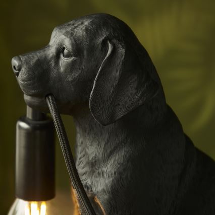 Endon 107365 - Stona lampa PUPPY 1xE14/7W/230V crno