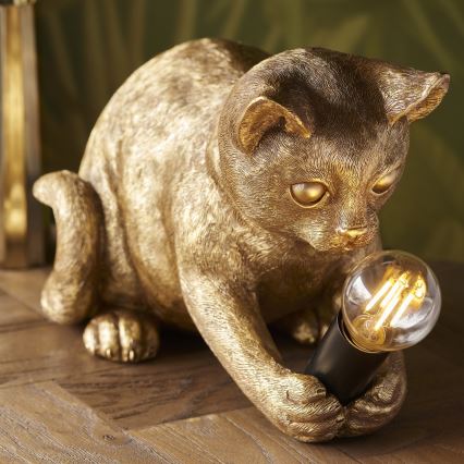 Endon 107389 - Stona lampa KITTEN 1xE14/7W/230V zlatna
