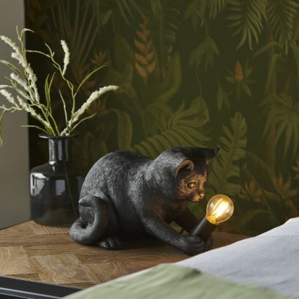 Endon 107390 - Stona lampa KITTEN 1xE14/7W/230V crno