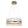 Endon 107671 - LED Prigušivi luster na sajli ADRIEL LED/41W/230V 3000K pr. 51 cm zlatna/prozirna