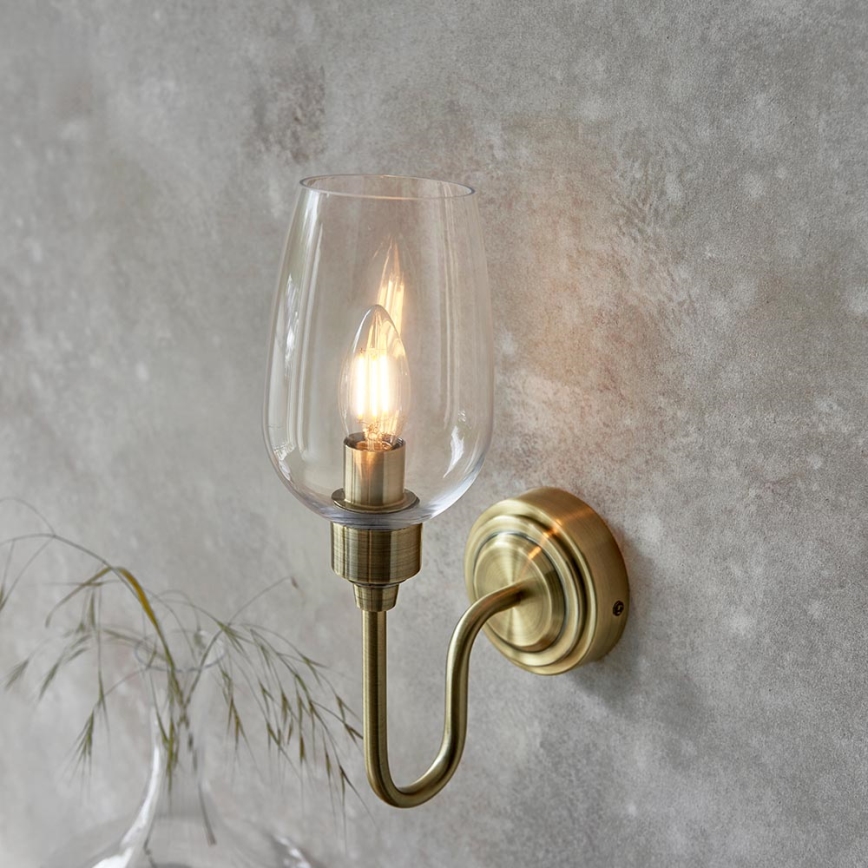 Endon 107792 - Zidna lampa STOURTON 1xE14/6W/230V mesing