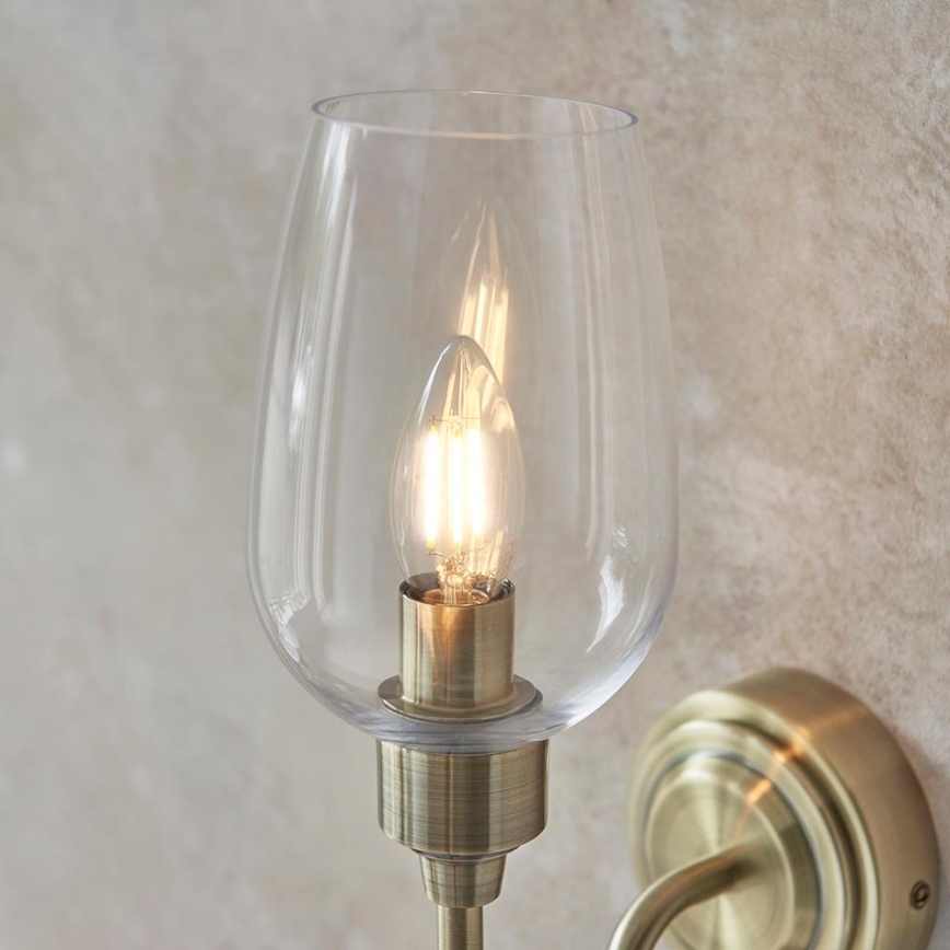 Endon 107792 - Zidna lampa STOURTON 1xE14/6W/230V mesing