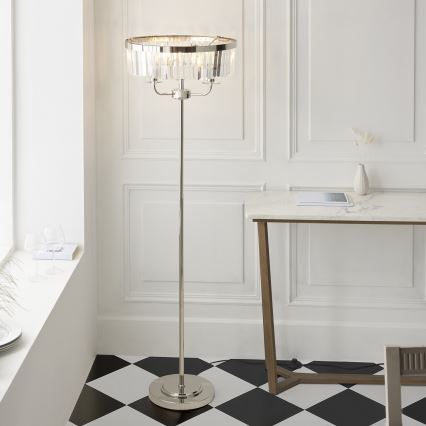 Endon 108103 - Podna lampa CHESTERFIELD 3xE14/6W/230V sjajni hrom