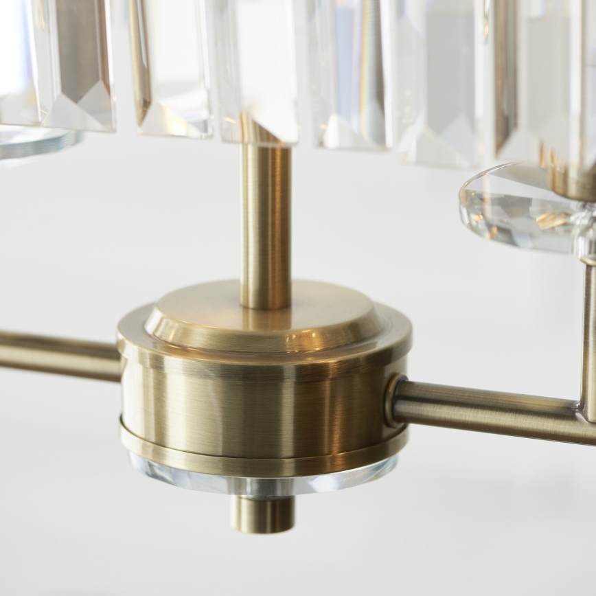 Endon 110539 - Luster na lancu CHESTERFIELD 4xE14/6W/230V mesing