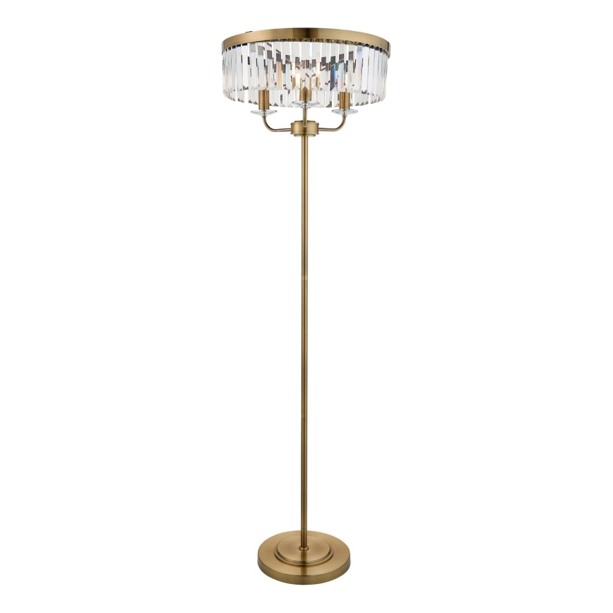 Endon 110644 - Podna lampa CHESTERFIELD 3xE14/6W/230V mesing