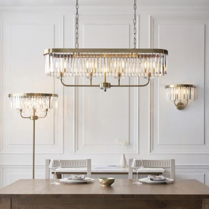 Endon 110644 - Podna lampa CHESTERFIELD 3xE14/6W/230V mesing