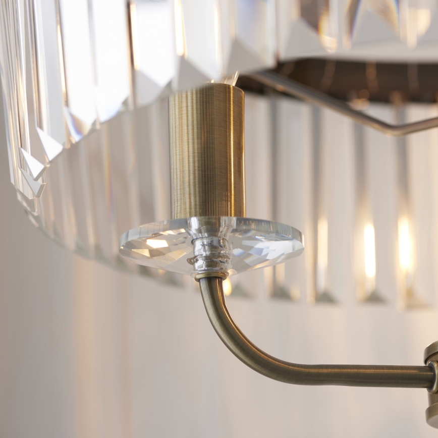 Endon 110644 - Podna lampa CHESTERFIELD 3xE14/6W/230V mesing