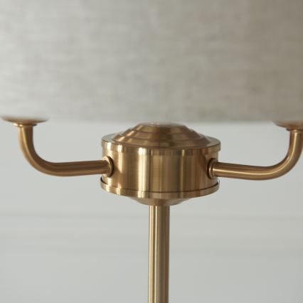 Endon 110721 - Stona lampa HIGHCLERE 3xE14/18W/230V bež/mesing