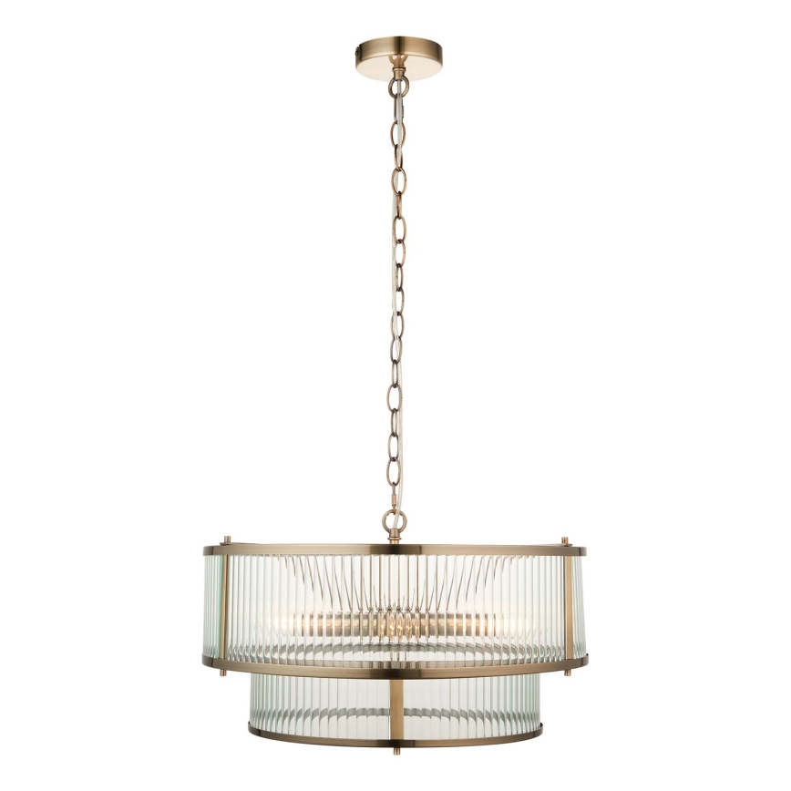 Endon 110944 - Luster na lancu RIDGETON 5xE14/6W/230V mesing