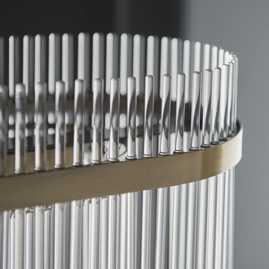 Endon 112573 - Luster na lancu MARIETTA 4xE14/6W/230V mesing/prozirno