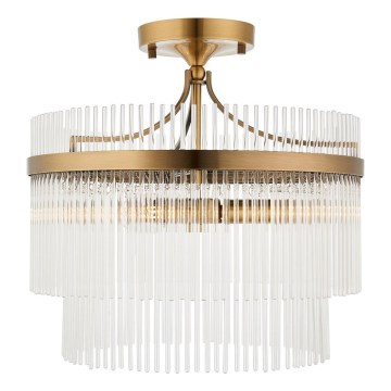 Endon 112575 - Nadgradni luster MARIETTA 3xE14/7W/230V mesing/prozirno